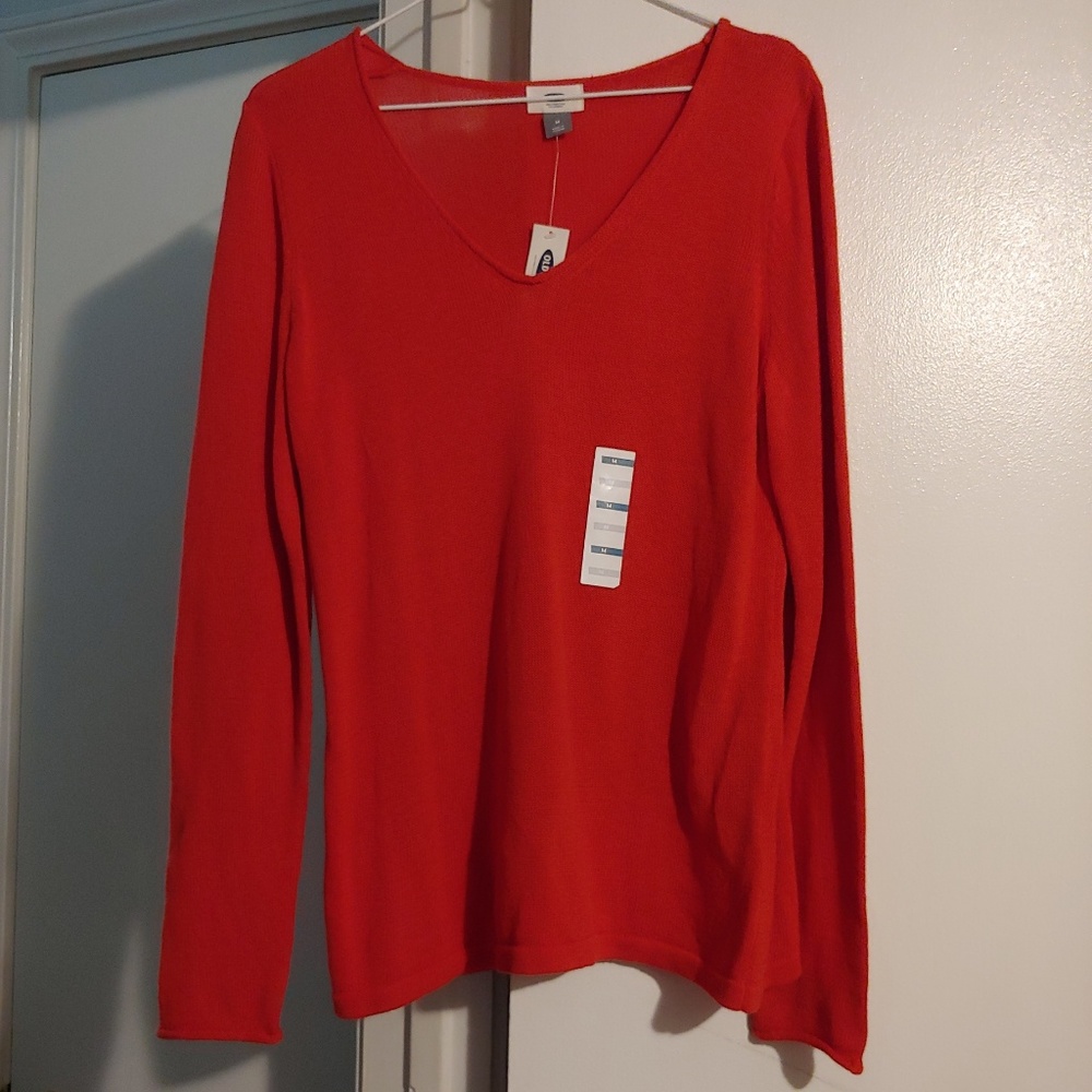 Old Navy NWT red sweater women's size M
